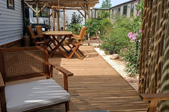 Quartier Prestige Garden au Camping les Jardins d'Agathe Cap d'Agde