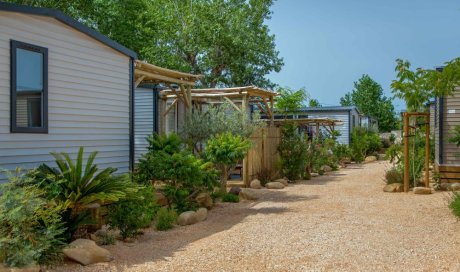 Notre quartier Prestige Garden au Camping les Jardins d'Agathe Cap d'Agde!